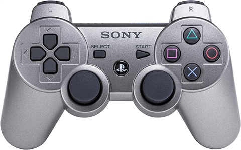 PS3 Official Dual Shock 3 Metallic Grey Controller